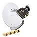 Produktbild Fuba DAA 780 Satellitenantenne Aluminium in Grau HDTV 3D 4KPremiumX Deluxe Twin LNB Sat