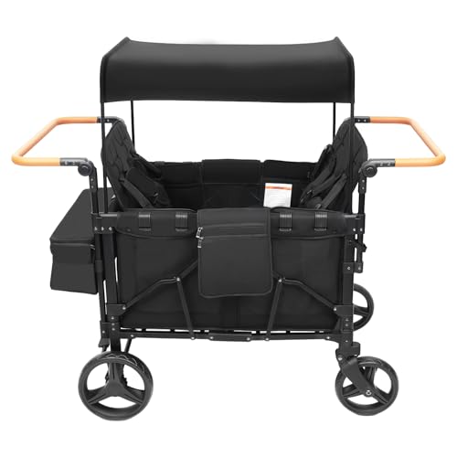4-in-1 Folding Wagon Stroller for Parks & Beaches