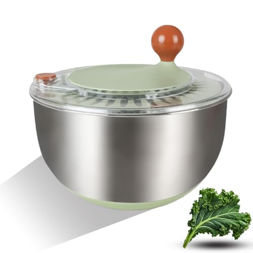 Salcook W2002-1 Salad Spinner, Salad Mixer, Manual Fruit And Vegetable Large Salad Spinner, Quick And Easy Multi-Use Spinner And Dryer With Storage Container. cover