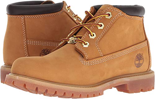 Timberland Women's Nellie Double Waterproof Ankle Boot,Wheat Yellow,7 W US