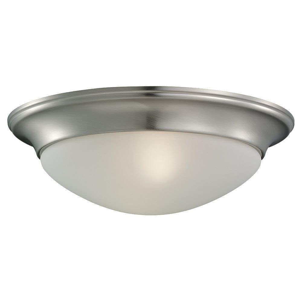 Sea Gull 75434-962 Nash 1-Light Flush Mount Fixture, Brushed Nickel