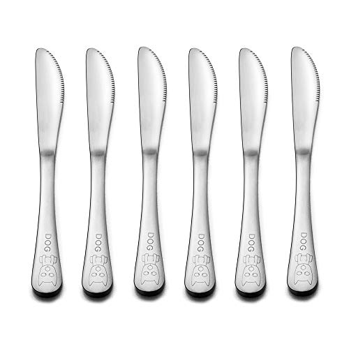 Toddler Baby Knife, E-far 6-Piece Stainless Steel Safe Kids Children Dinner Knives, Small
