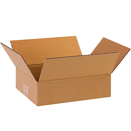 Image of Tape Logic Shipping Boxes Flat 10 inchL x 8 inchW x 3 inchH, 25-Pack | Corrugated Cardboard Box for Packing, Moving and Storage