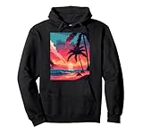 Photo Gallery tramonto tropicale con palme e orizzonte oceanico felpa con cappuccio Photo Gallery tramonto tropicale con palme e orizzonte oceanico felpa con cappuccio