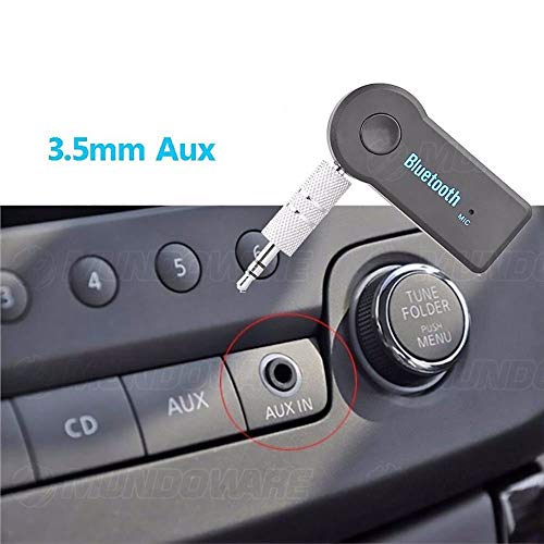 Receptor Bluetooth com Entrada Auxiliar P2 Áudio Estéreo para Transmissão Automotiva