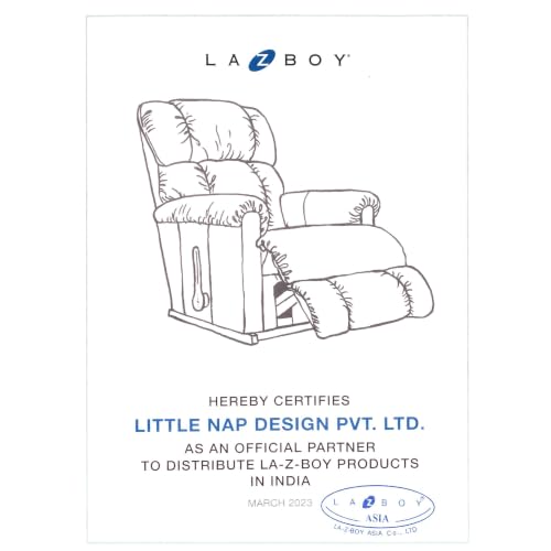 Image of LA Z BOY American Imported Rayna Soft Suede Fabric Single Manual Reclina Rocking Recliner | Padded 1 Seater Relaxing Chair for Home Office Living Room | Grey