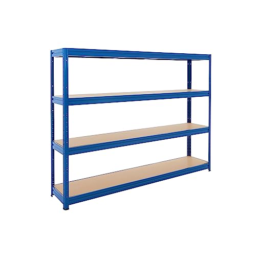 BiGDUG Heavy Duty Garage Shelving Unit, 4 Tier, 177x240x45 cm