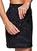 RBX Active Fashion Camo Skort for Women, Quick Drying Flat-Front Woven Running/Tennis/Golf/Pickleball Skort with Zipper Pocket S21 Black Camo M
