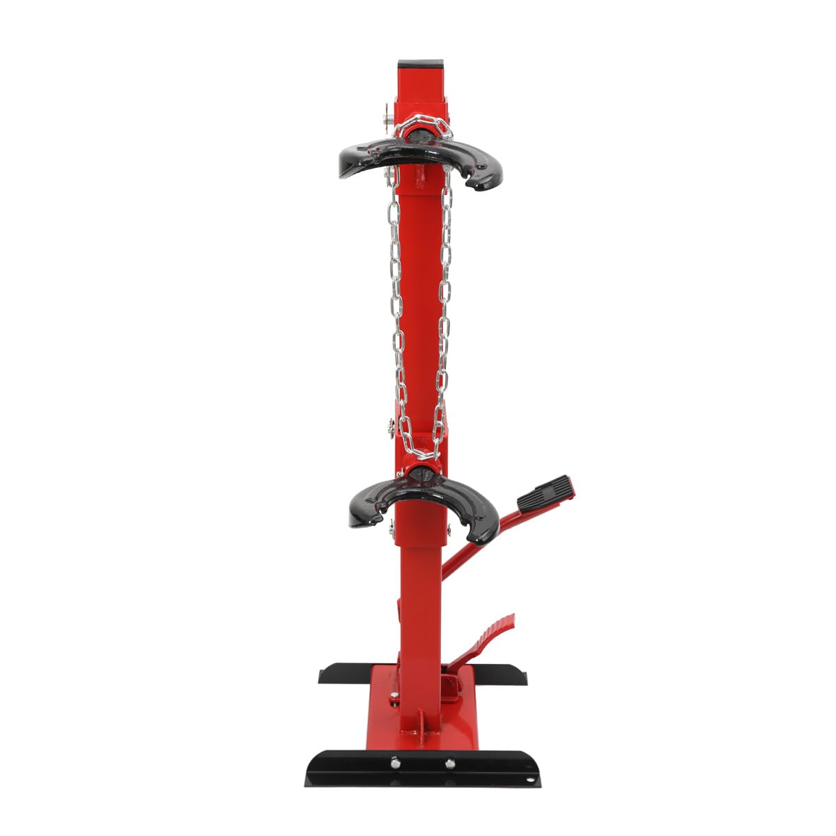 LALABU Hydraulischer Federspanner, 3 t Federkompressor mit 7 Höhenstufen, Fußpedal und Sicherheitskette für Werkstatt und Garage
