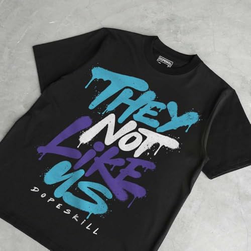 Image of DopeSkill Graphic Tee Streetwear Hip Hop Hypebeast Unisex T-Shirt Sneaker Colour Matching Shirts Inspired Motivation Quotes