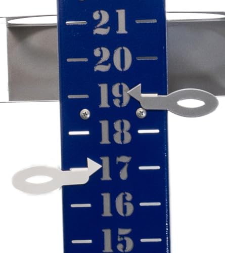 Marcador de césped de metal azul miniatura 3