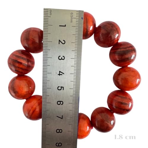Red Sandalwood Mala Prayer Bracelet, Handmade Natural wood for gifts, Rare wood for gifts, Handmade Dragon Bloodwood Rosary Bracelet3
