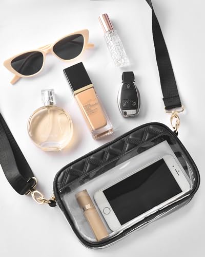 Clear Crossbody Bag Stadium Approved, Clear Purses for Women Stadium Crossbody for Events Concerts Sports Outfits3