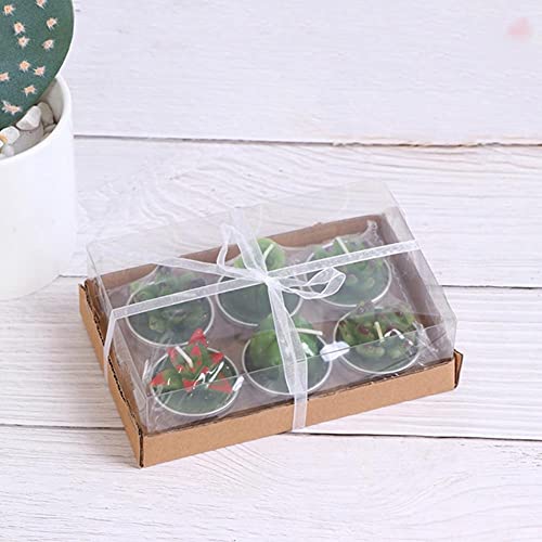 Bougie parfumée cactus 3D set de décoration de table bleue UKKO
