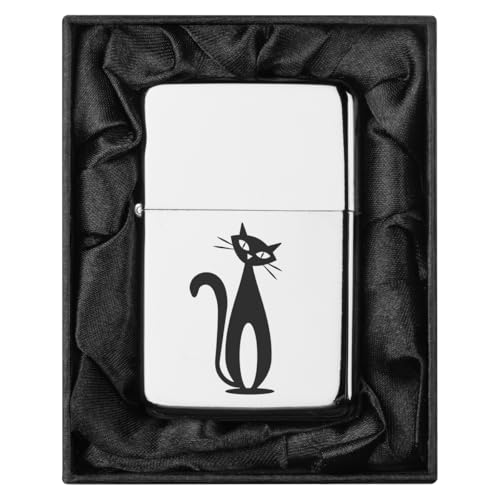 Encendedor en caja regalo negro forrada en seda miniatura 1