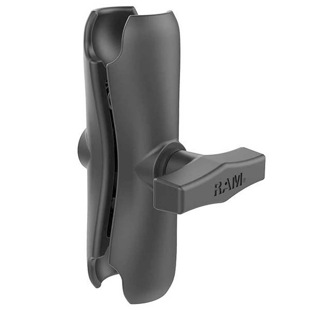 RAM MOUNTING RAM201U Brazo Corto de Doble Enchufe para Bases de Bola de 3,8 cm
