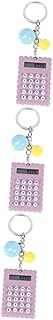 VILLCASE 3 Peças Calculadoras De Bolso Para Estudantes Calculadora Calculadora Portátil Chaveiro Calculadora Crianças Chaveiro Chaveiros Para Crianças Pequena Calculadora Fofa Calculadora