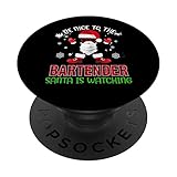 Photo Gallery sii gentile con il barista babbo natale sta guardando il popsockets popgrip intercambiabile Photo Gallery sii gentile con il barista babbo natale sta guardando il popsockets popgrip intercambiabile