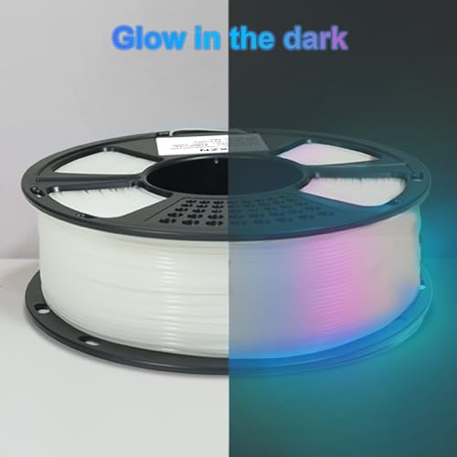 Image of PLA Filament Glow in The Dark, 3D Printer Filament 1.75mm, 1KG Glow PLA Filament Luminous (Gradient)