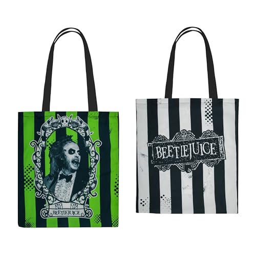 Cinereplicas Beetlejuice - Sacola Beetlejuice - 42 x 38 x 0,5 cm - Licença oficial, Multicor, One Si