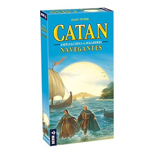 Devir - Catan: Expansión Navegantes para 5-6 pers, Juego de Mesa, Juego de Mesa Familiar, Juego de Mesa con Amigos, Juego de Mesa 10 años (BGNAV56)