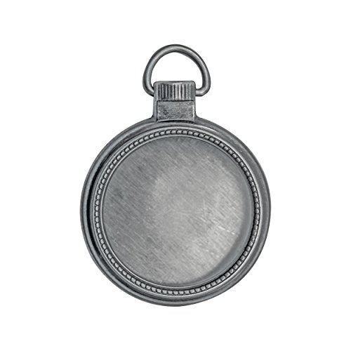 Image of Tim Holtz Idea-Ology Mini Pocket Watch Embellishments 2 /Pack, Antique Nickel (TH93274),Silver