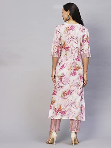 Image of ANNI DESIGNER Cotton Blend Womens Kurta Set