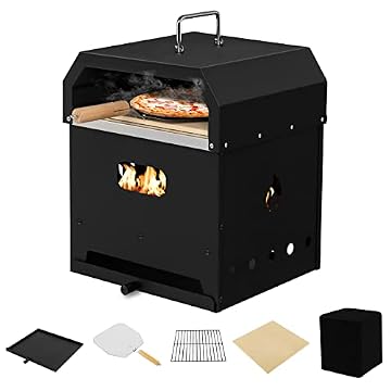 outdoor fire pit and pizza oven