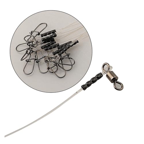 Juego de 30 cables para pesca en agua salada con giratorios miniatura 6