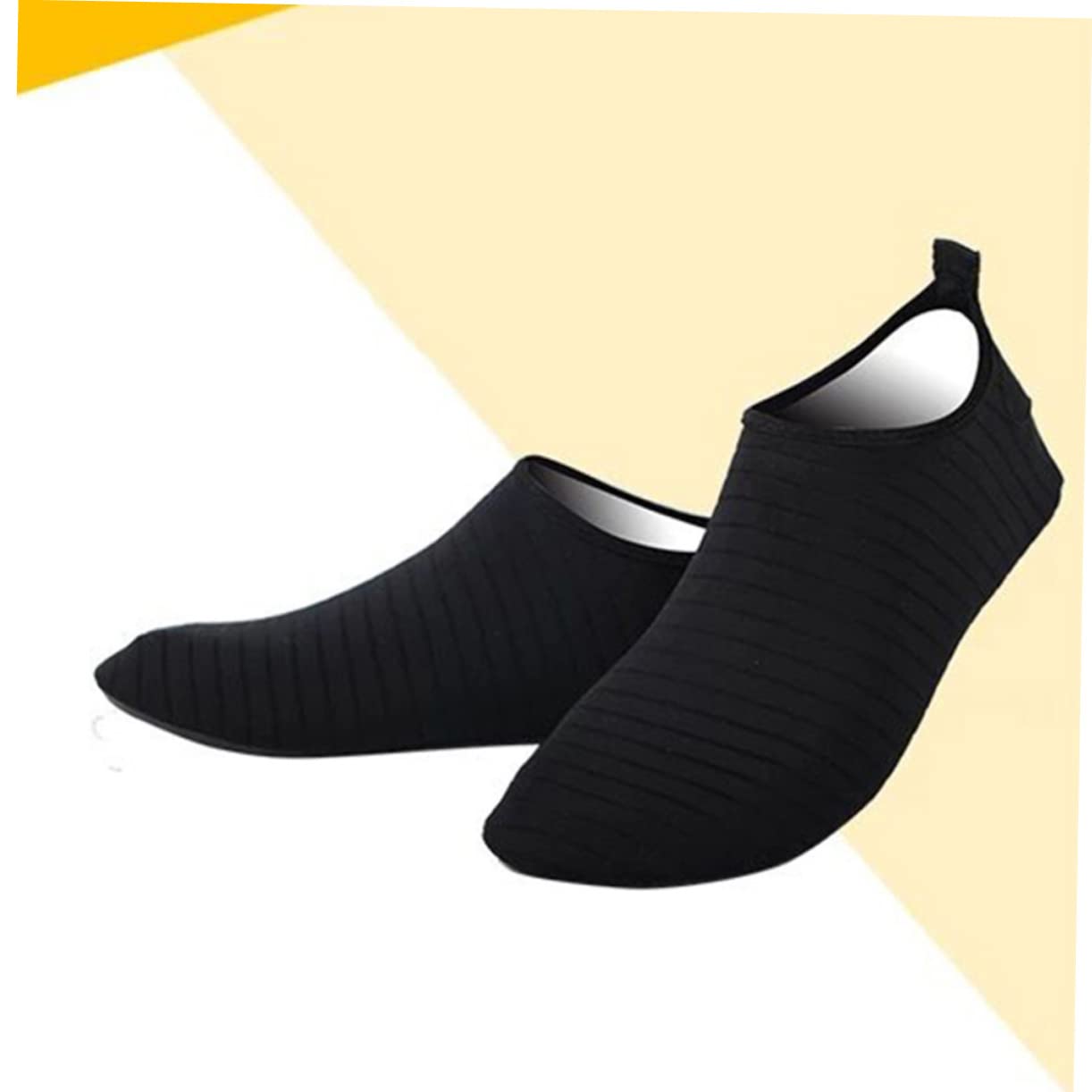 VANZACK Silicone Non-slip Socks for Yoga Dance Fitness Thickened Workout Socks (size 36/37) Black