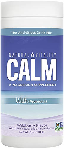 Natural Vitality Calm Specifics Calmful Gut - Probiotics and Enzymes for a Healthy Gut - Wildberry, 6 oz