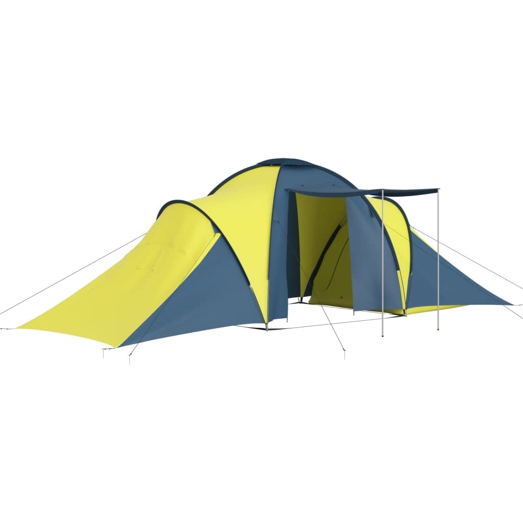 Tienda de campaña 6 Personas Azul y Amarillo, Deportes Actividades al Aire Libre Camping y Senderismo Tiendas de campaña, Azul, 9.13kg