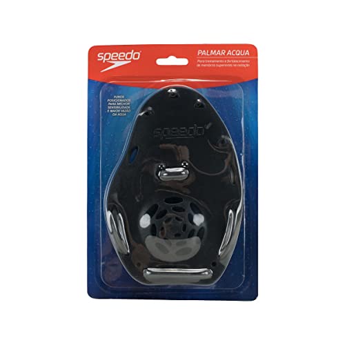Speedo Palmar para Natação , Único ,Preto