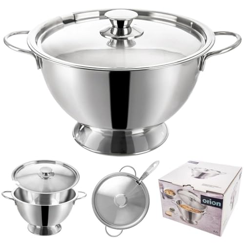 Olla sopera de acero inoxidable, 4,5 L