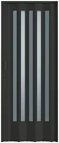 Porta Sanfonada Pvc Translúcida 210x60cm Bcf Preto