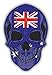 Produktbild 10cm! Klebe-Folie Wetterfest Made-IN-Germany Skull Punisher Totenkopf Flagge Fahne Australien H602 UV&Waschanlagenfest Auto-Aufkleber Sticker Decal
