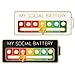 Social Battery Pin, 2 Stück Lustige Brosche für Soziale Stimmung für 7 Tage, Interaktive Stimmungsnadeln, Soziale Batterie Emaille Pins Abzeichen Pin Nette Brosche Pins Schmuck(Weiß und Schwarz) ck Brosche günstig Kaufen-Social Battery Pin, 2 Stück Lustige Brosche für Soziale Stimmung für 7 Tage, Interaktive Stimmungsnadeln, Soziale Batterie Emaille Pins Abzeichen Pin Nette Brosche Pins Schmuck(Weiß und Schwarz)