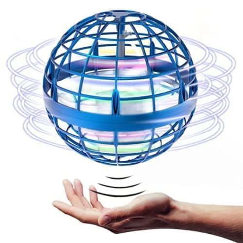 Image of Flying Orb Ball Toy | Magic Hand Controlled Hover Ball with LED Lights | USB Rechargeable Indoor Flying Spinner Toy for Kids & Adults (Multi Color, 1 Piece)
