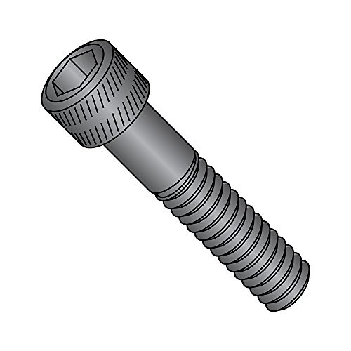 Vis à tête cylindrique 3/8"-24 en alliage d'acier noir lot de 100