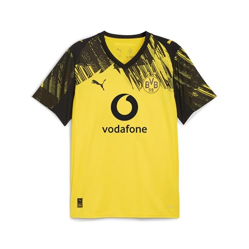 Puma Camiseta para Hombre del Borussia Dortmund Home Jersey Replica, Faster Yellow/PUMA B, L