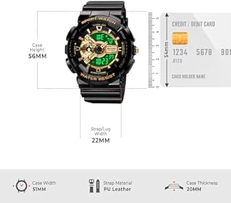 SKMEI Sports Digital Waterproof Watch for Men – 50M Water-Resistant, Dual Time Display, Stopwatch, Alarm, LED Backlight, 12/24H Format – Durable PU Strap & ABS Case – Outdoor Tactical Watch - 1688