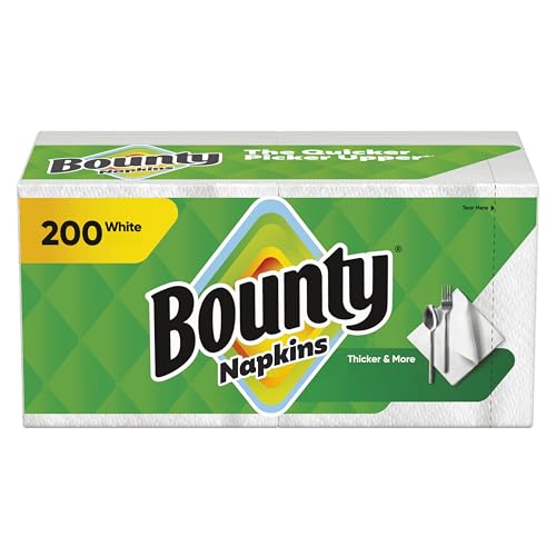 bounty paper napkins white 200 count packaging may vary