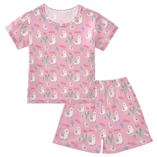 Cute Alpaca Pajama Set Pajamas Sleepwear Nightwear Loungewear Clothes Set B04040443