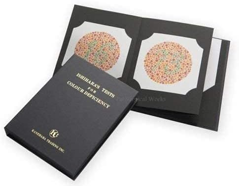 Ishihara test de déficience de couleur 38 plaques pour tester la vision