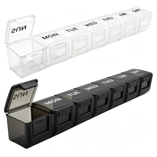 2 Pack Large Weekly Pill Organizer