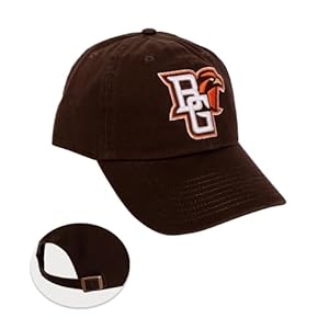 Bowling Green State University Baseball Hat Falcons BGSU Brimmed Embroirderd Hats Cap Adjustable Cloth Strap Adult (Style A)