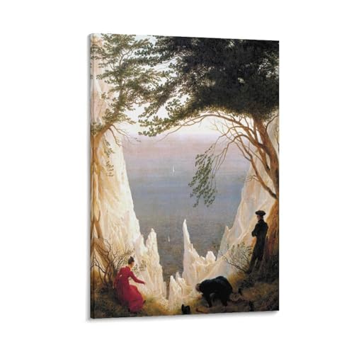 Impression sur toile Friedrich falaises de Rügen pour créer un salon zen et artistique