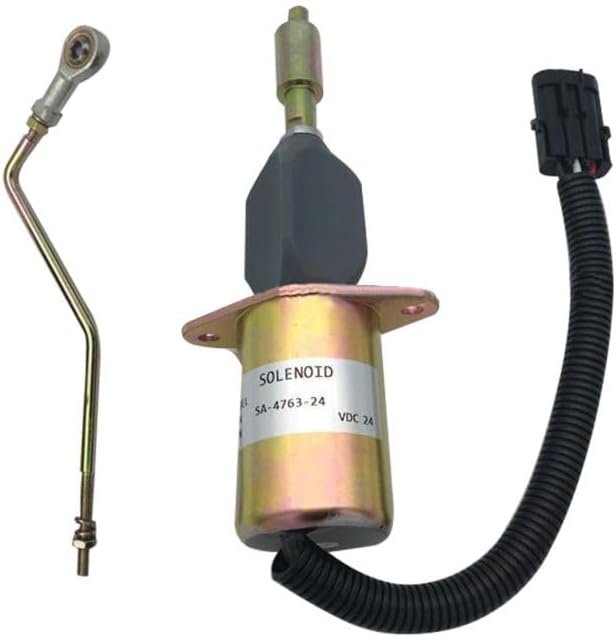Fuel Stop Solenoid 3935457 3935459 SA-4762-24 SA-4763-24 For Cummins Excavator 6CT Diesel Engine 4BT 6BT 5.9L 8.3L C8.3-250 Aftermarket Parts