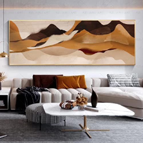 Impression sur toile orange dsdsgog grand format pour art mural de lit