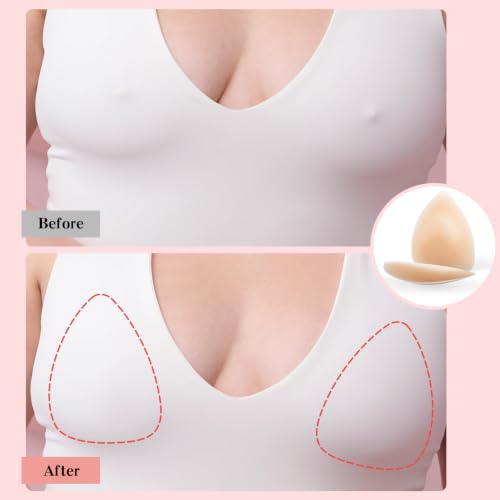 Image of ENBAB Nipple Covers for Women, 6 Pairs Seamless No-Show Pasties, Sticky Bra